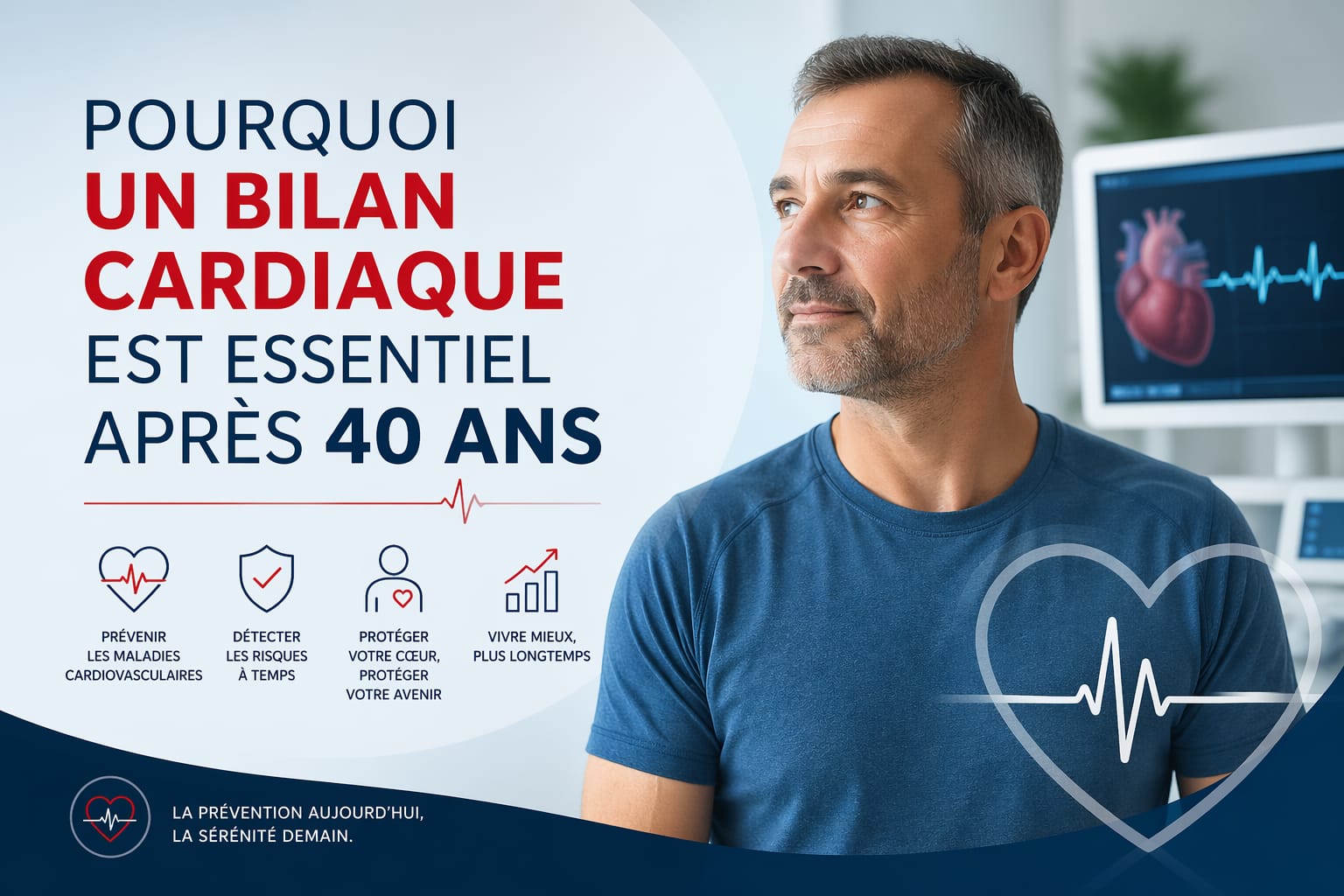 Pourquoi faire un bilan cardiaque après 40 ans — prévention cardiovasculaire par Dr Ragbaoui Yassine, cardiologue Bouskoura